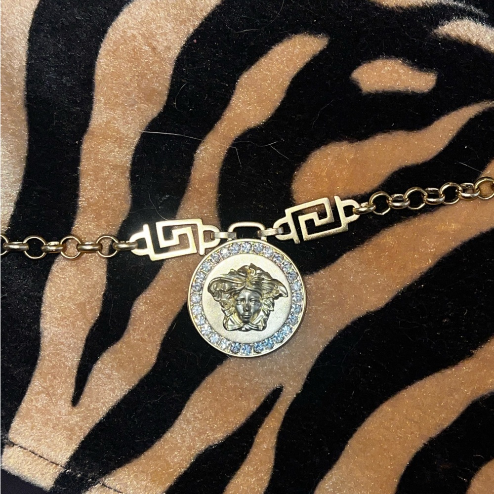 Gold Versace Medusa  Necklace